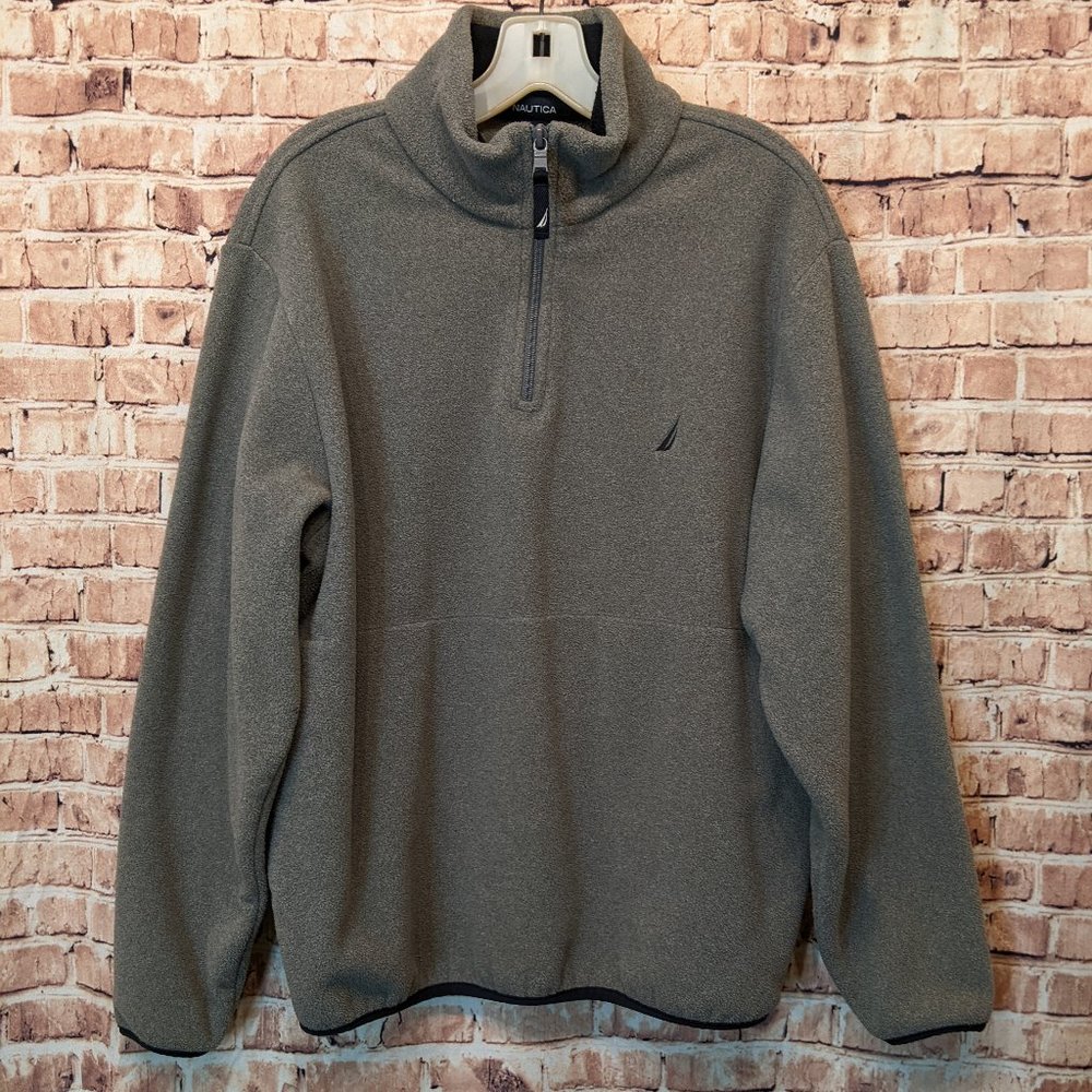 Nautica Fleece 1/4 Zip Pull Over Size Small